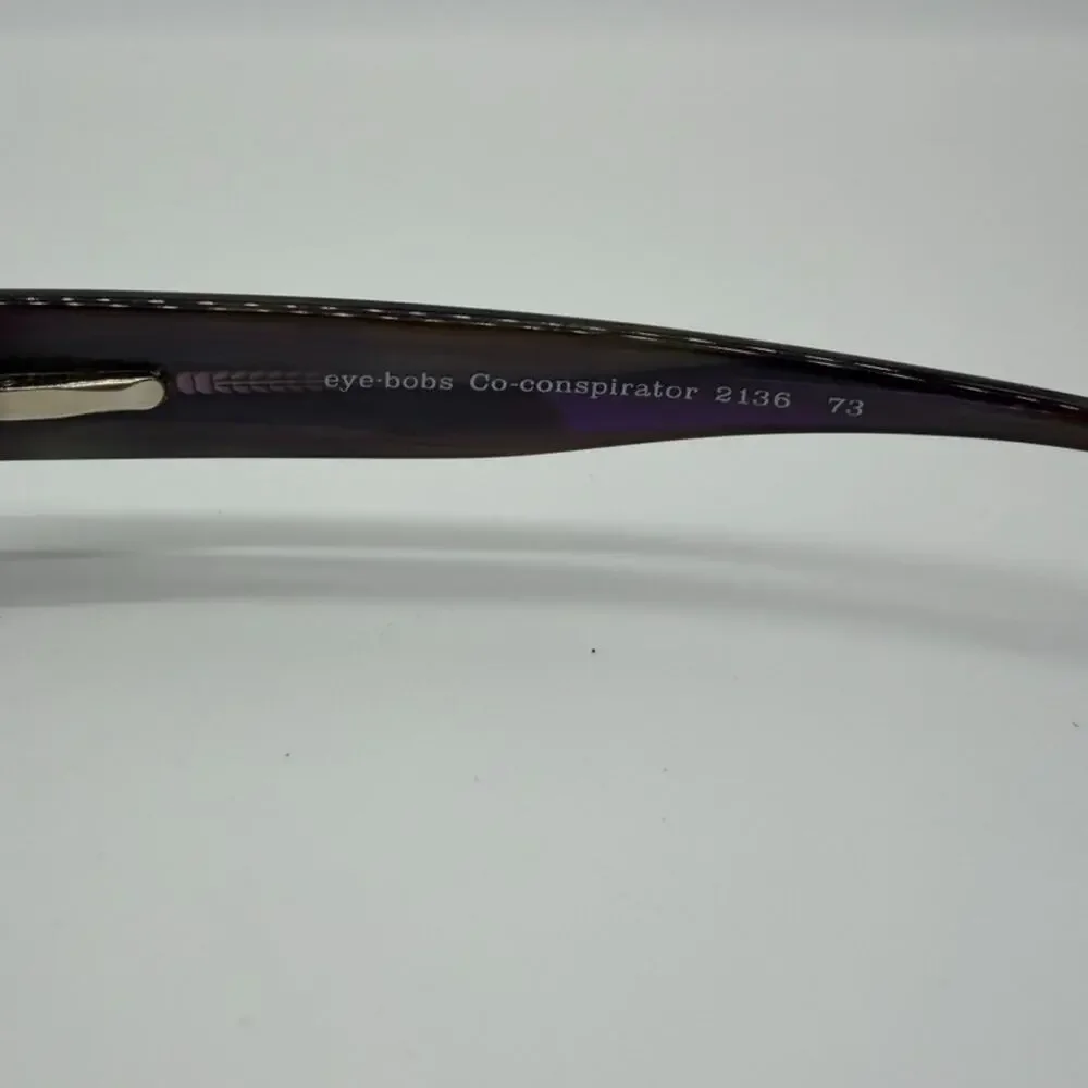 eye bobs Eyeglasses Frame w/Lenses Co-Conspirator 2136 73 Purple and Green